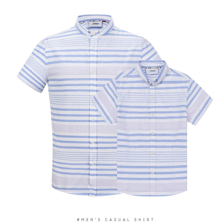 Logotipo personalizado con botón arriba Manga corta 100% algodón camisa para niños camisa para niños