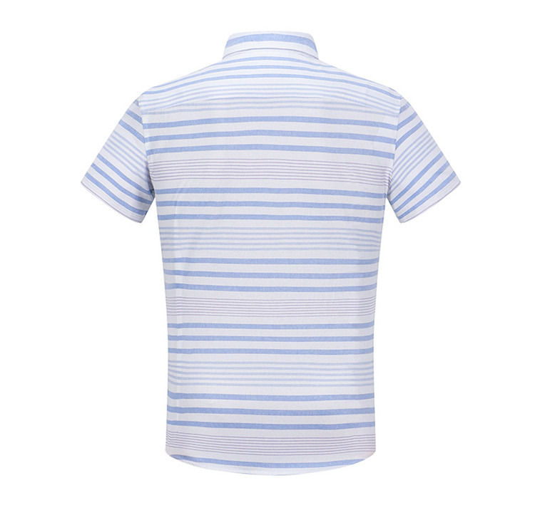 Logotipo personalizado con botón arriba Manga corta 100% algodón camisa para niños camisa para niños