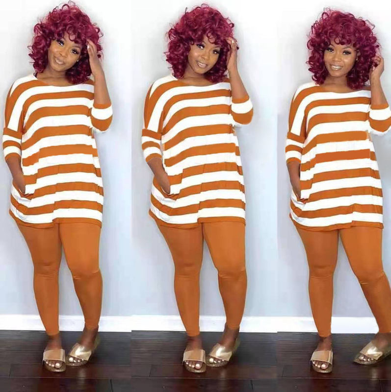 2021 Anti-UV Casual 2 Piece Set Strip Leisure Off Shoulder Set Top And Pants Set Running Trajes para correr