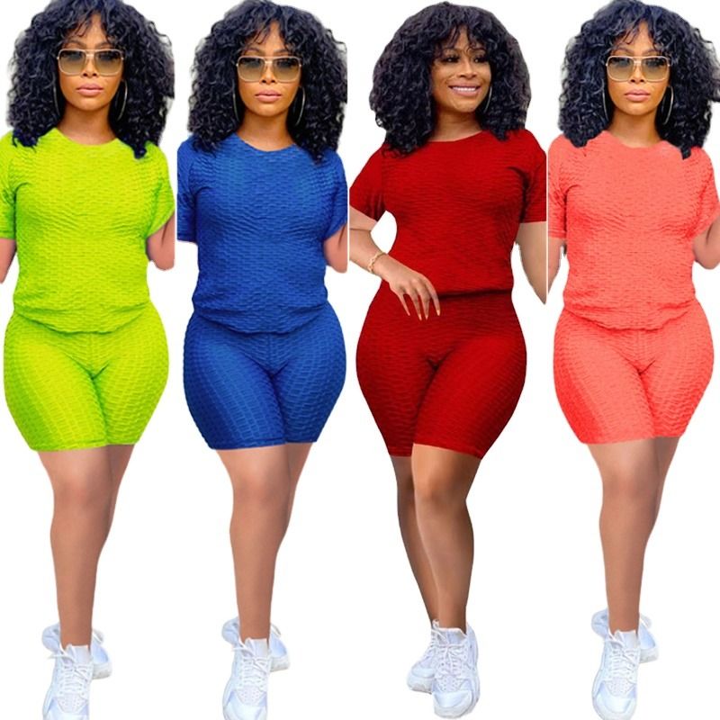 2021 antibacteriano de buena calidad 2 piezas juego camisa de yoga pantalones cortos corredores pantalones cortos trajes deportivos