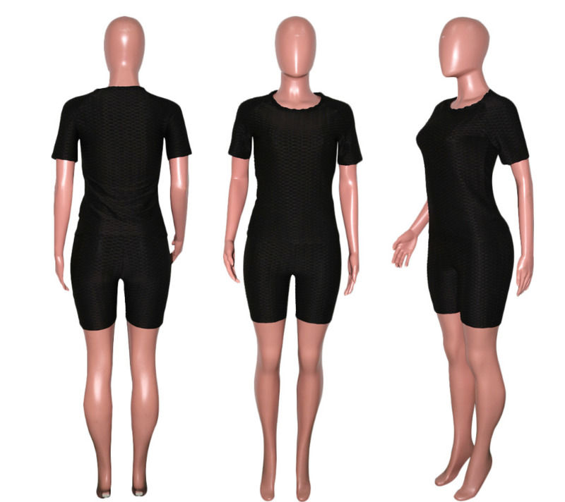 2021 antibacteriano de buena calidad 2 piezas juego camisa de yoga pantalones cortos corredores pantalones cortos trajes deportivos