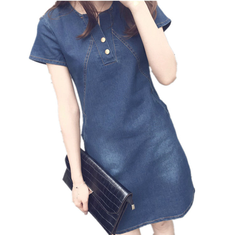 Vestidos de mujer directos de fábrica vestidos casuales antiestáticos vestidos de jeans de talla grande