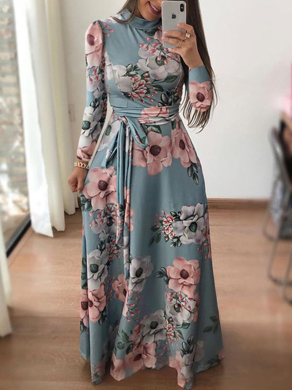 Fábrica Fábrica vestido de fiesta de graduación antiestático caluroso formal manga larga vestido maxi