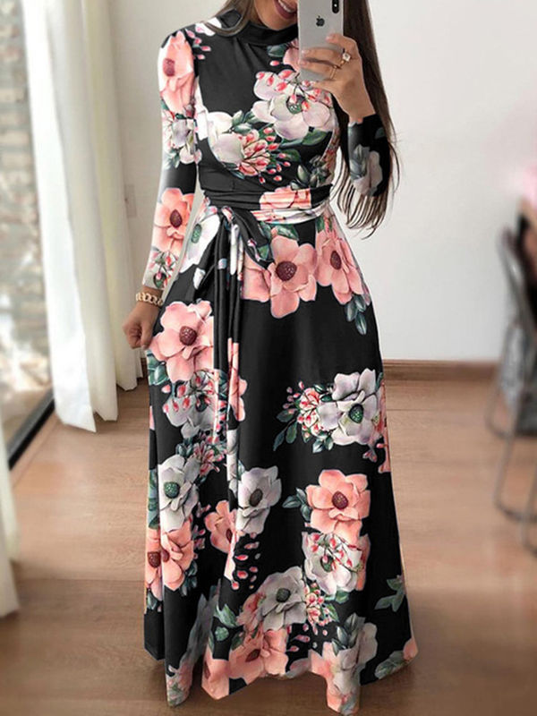 Fábrica Fábrica vestido de fiesta de graduación antiestático caluroso formal manga larga vestido maxi